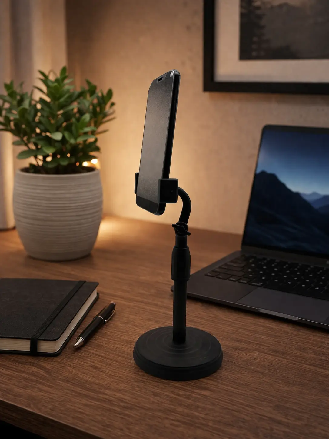 FlexiStand Pro – Support Téléphone Réglable de Bureau