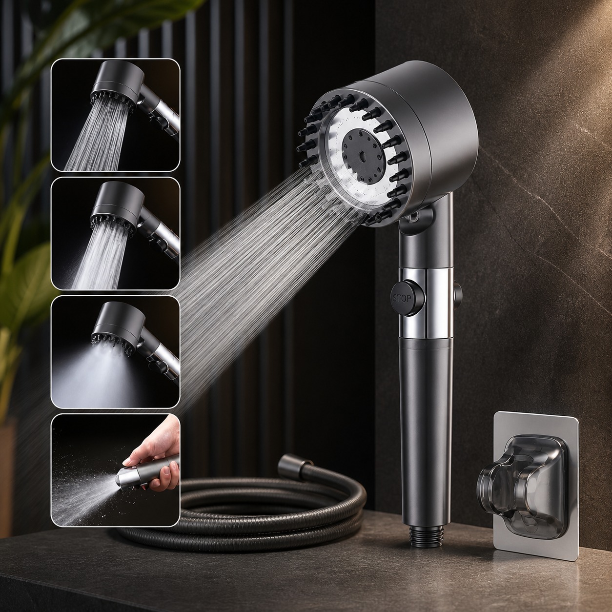 HydroSpa Pro™ Pommeau de douche haute pression avec filtre