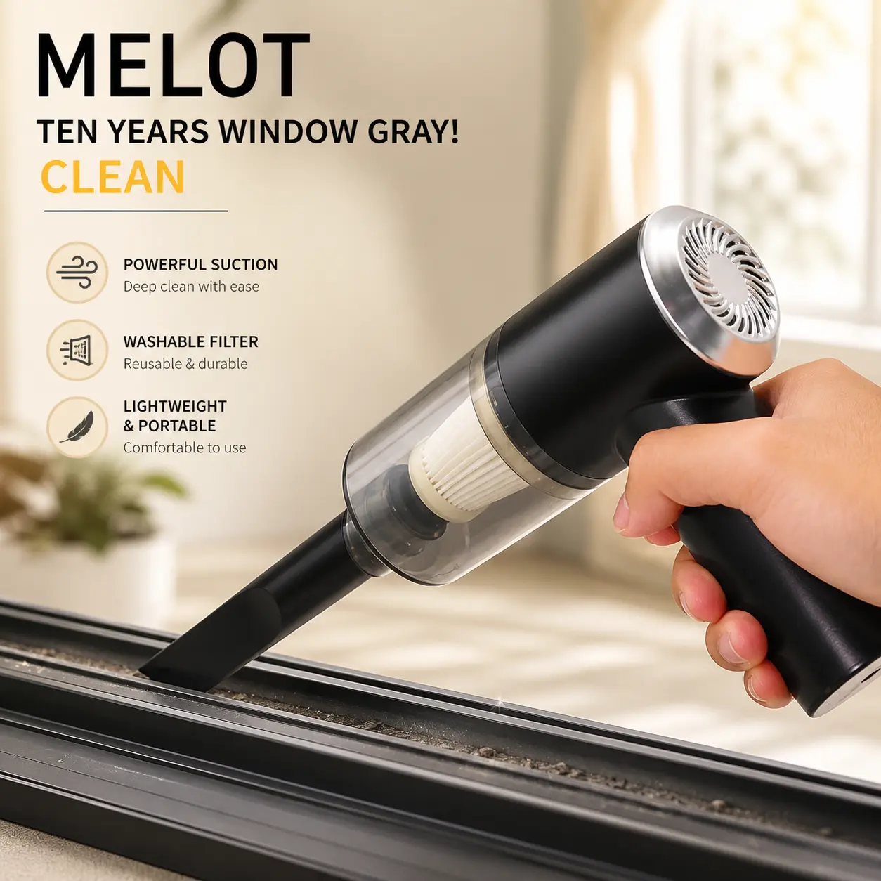 CleanJet Pro™ مكنسة يدوية قوية للشفط العالي