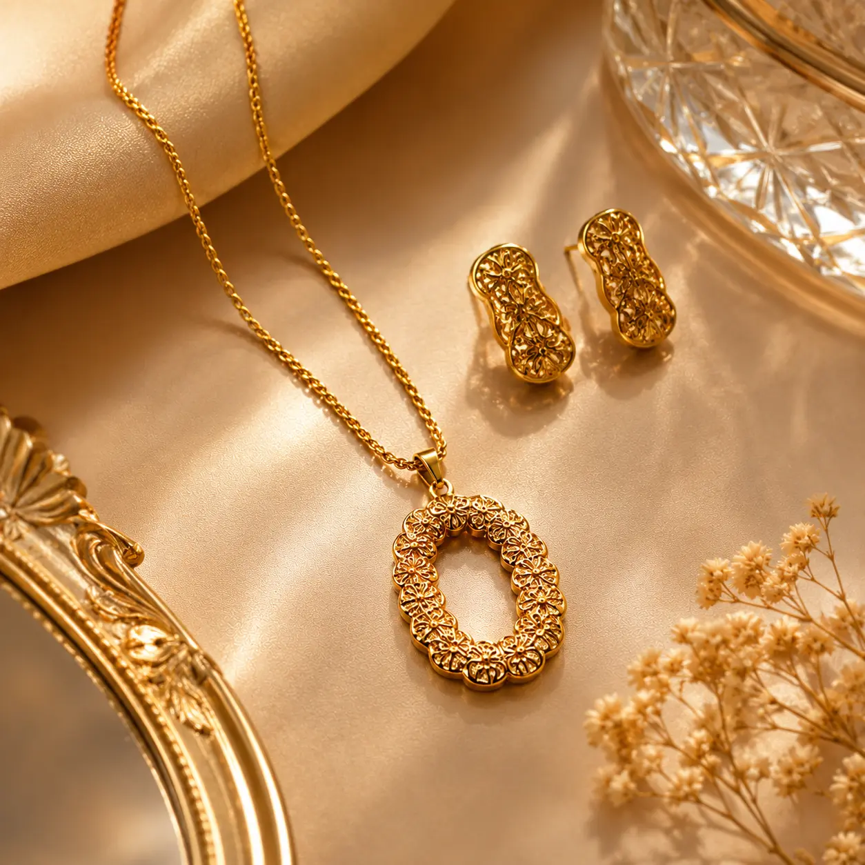 Luxury Gold Jewelry Set