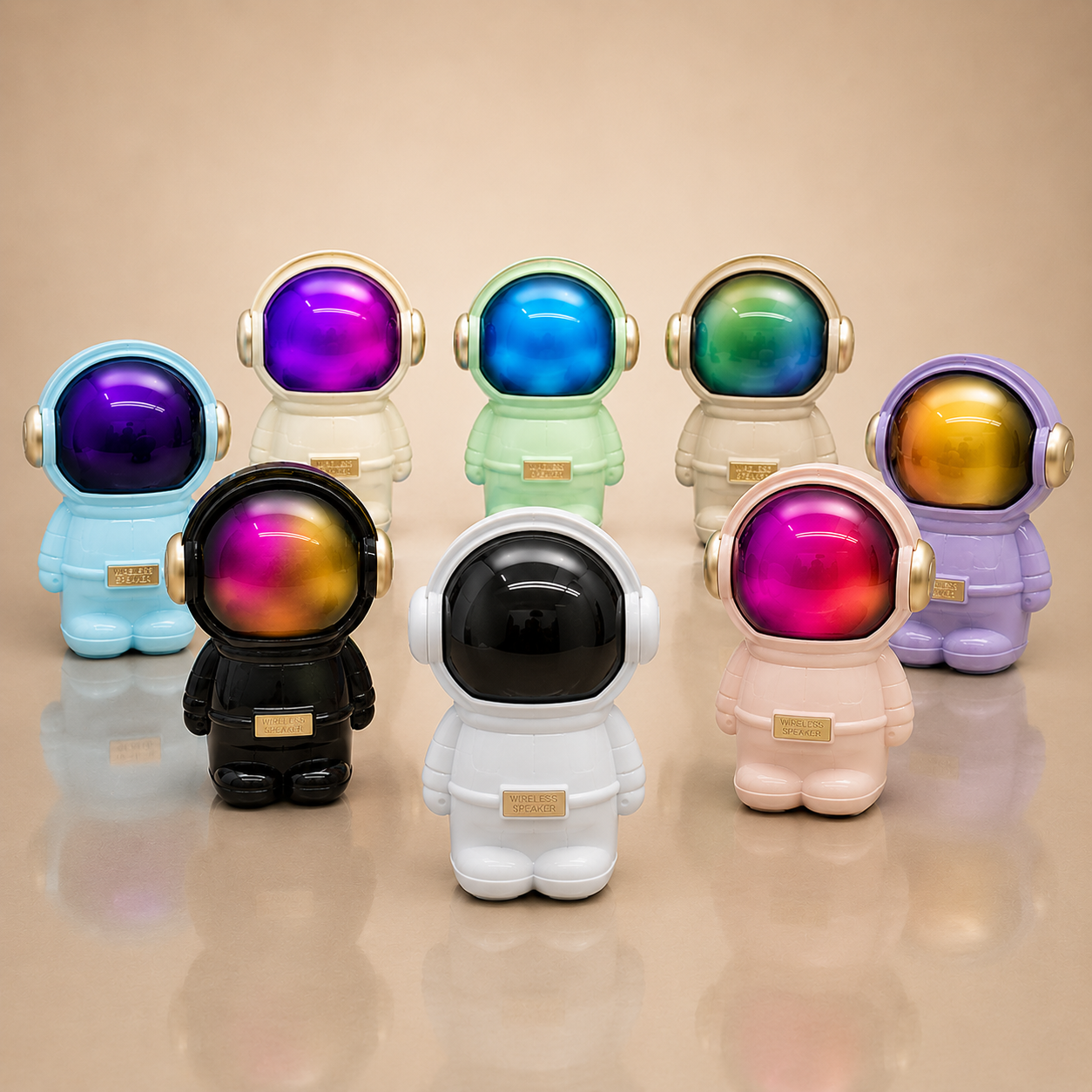Astro Sound – Mini Haut-Parleur Bluetooth LED Design Astronaute