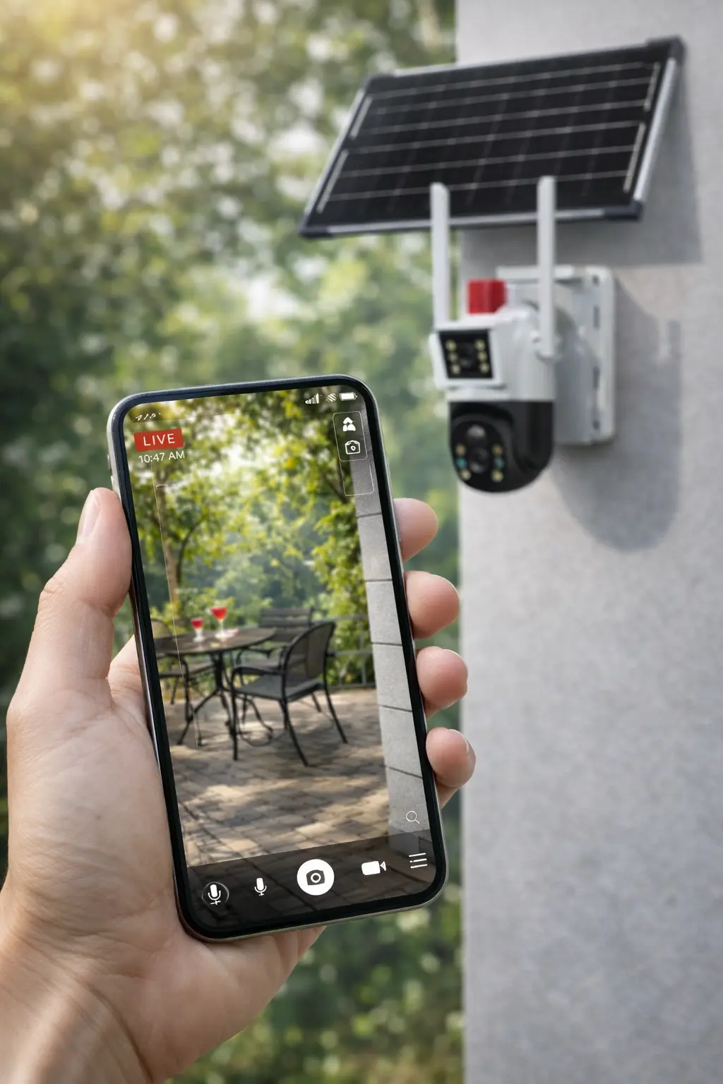 Solar Cam Pro – Wireless Outdoor Security Camera with Solar Panel