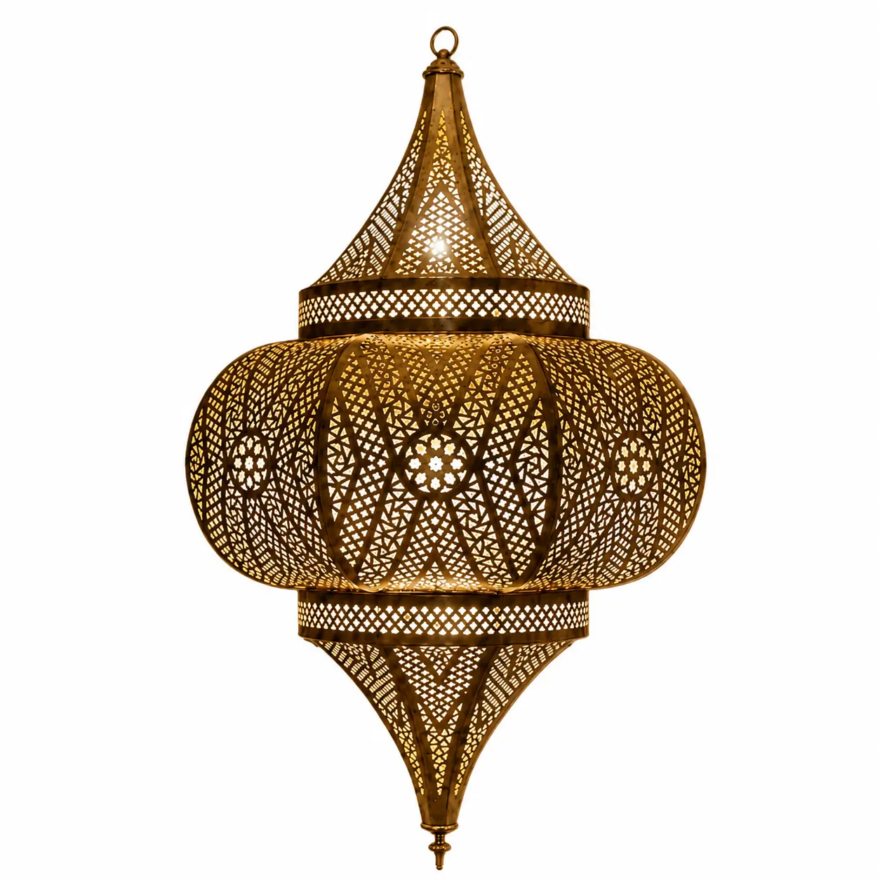 Moroccan Brass Hanging Lantern