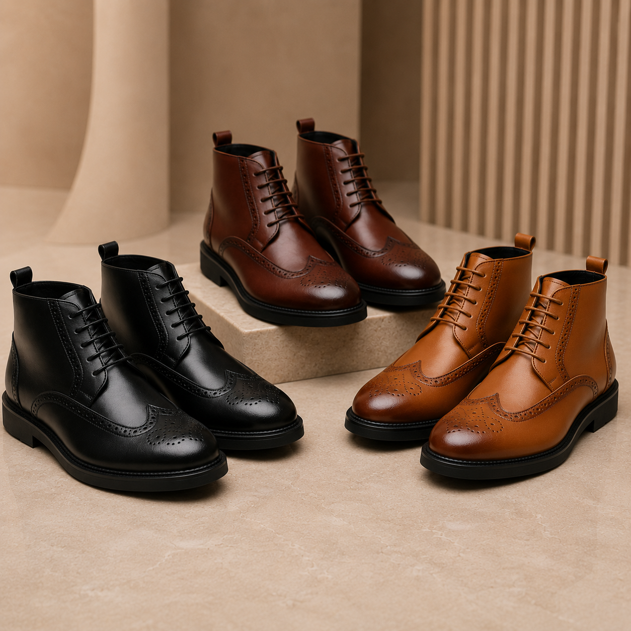 Bottines Classiques en Cuir
