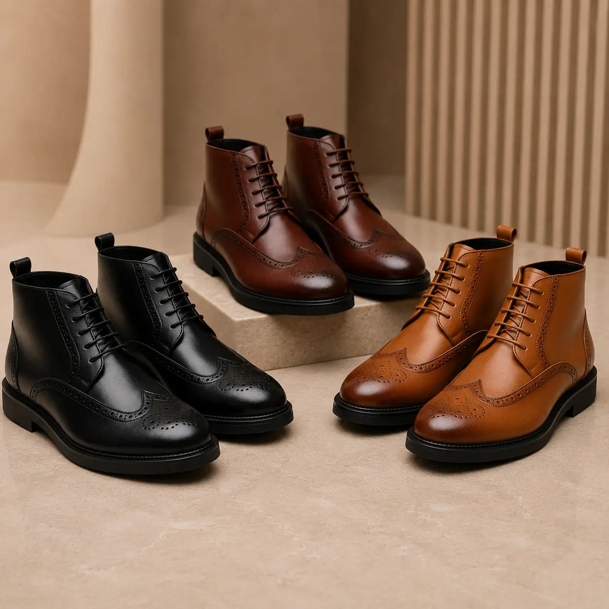 Bottines Classiques en Cuir