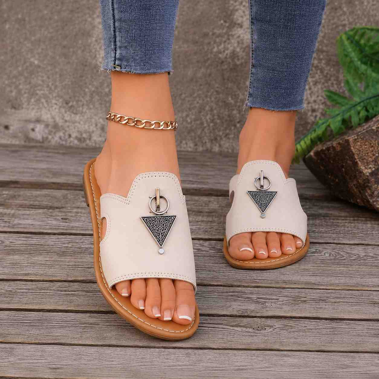 Moroccan Artisan Slide Sandals