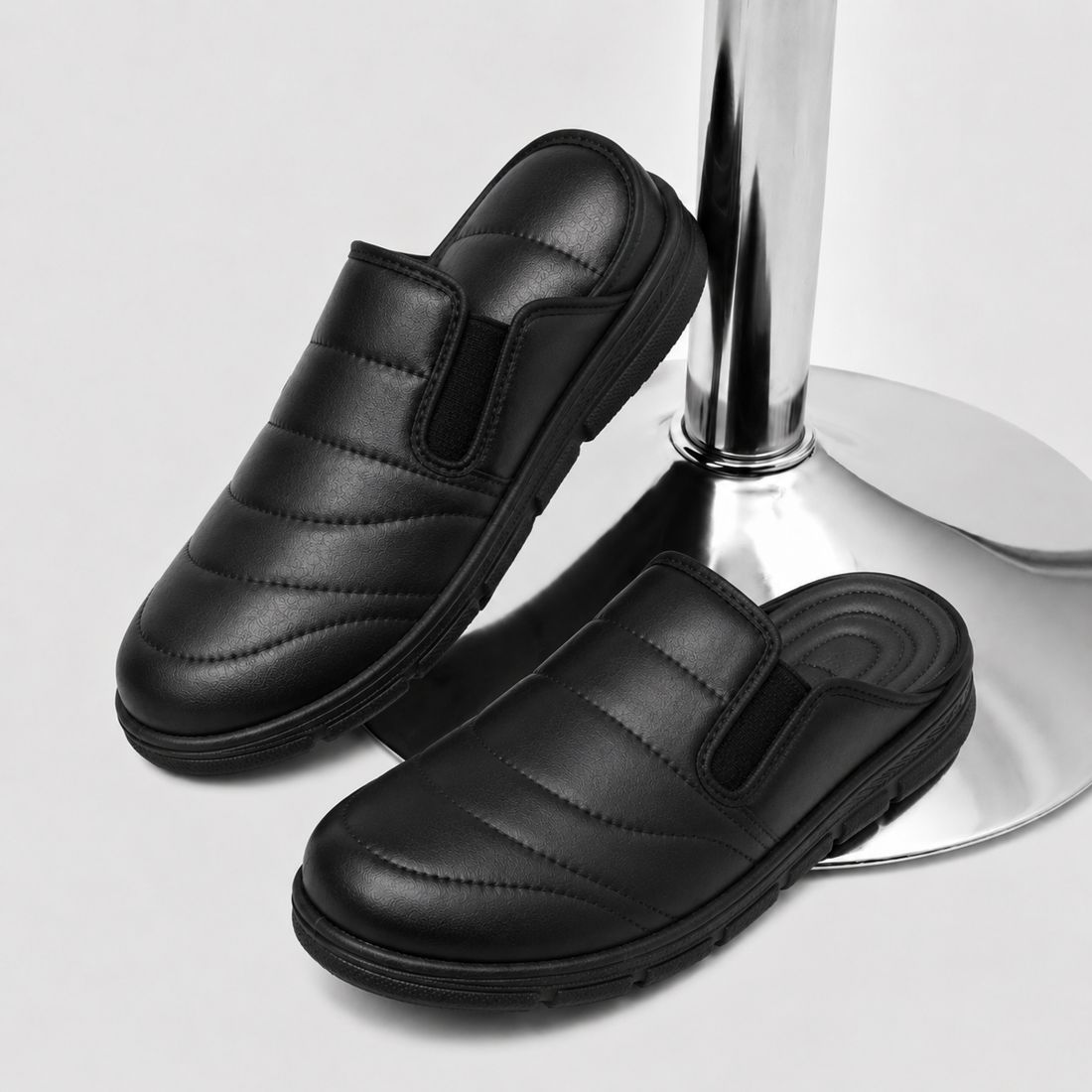 Pantoufles Homme Slip-On en Similicuir