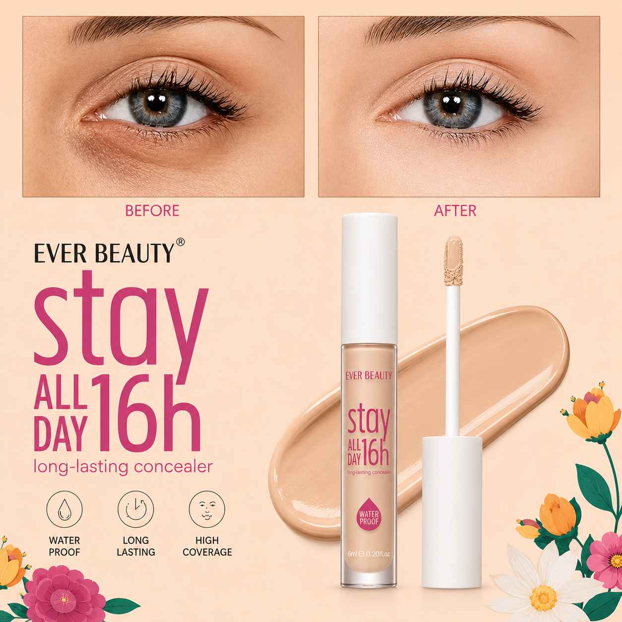 Ever Beauty Stay All Day 16H Concealer