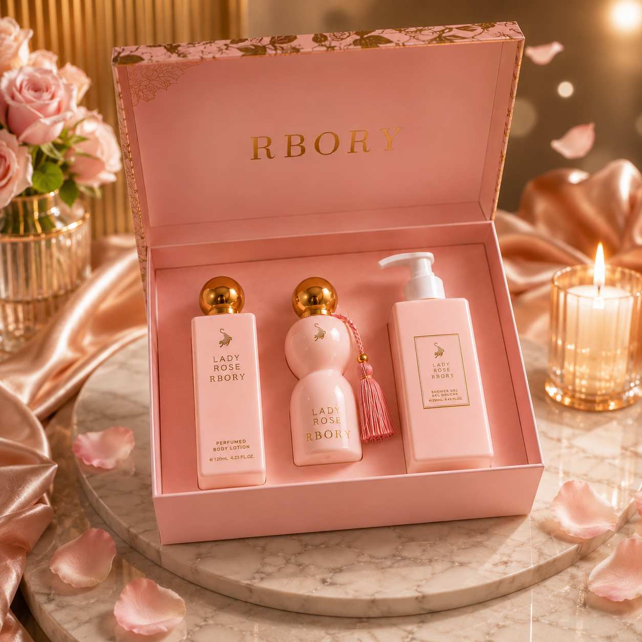 Coffret Cadeau Luxe Lady Rose RBORY