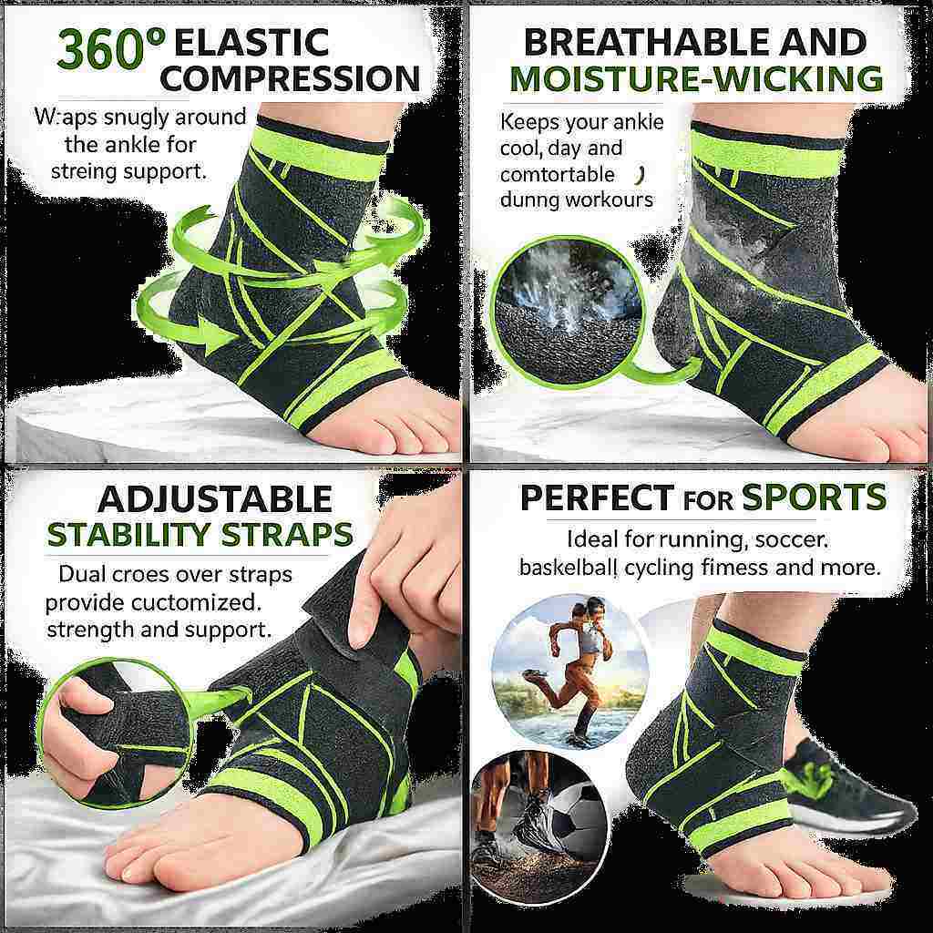 Chevillière de Compression Réglable Sport & Récupération